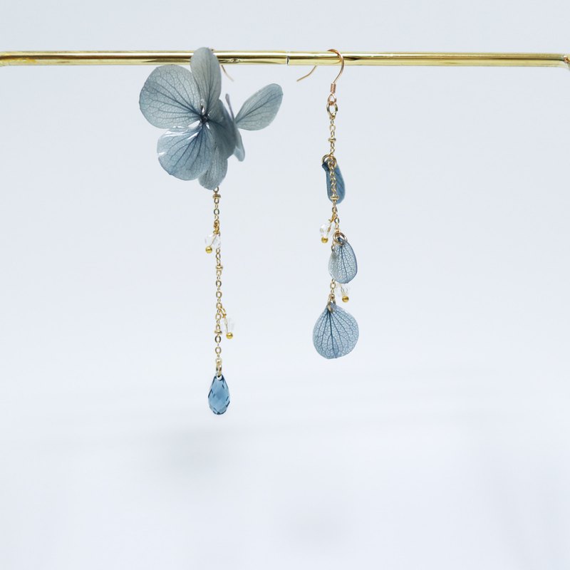 ∕材質∕ 乾燥花 925銀耳勾 螺旋可調節耳夾 ∕尺寸∕ 長：9cm 7.5cm 寬：3.5cm 1.3cm