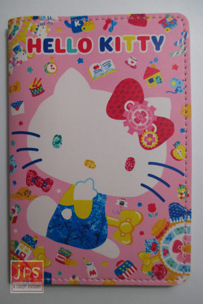 Hello Kitty 凱蒂貓 皮質護照包卡套 粉底 KRT-963695