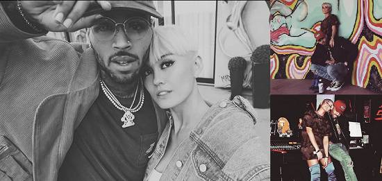 (Kebersamaan Agnez Mo dan Chris Brown. Foto: Instagram/@agnezmo)