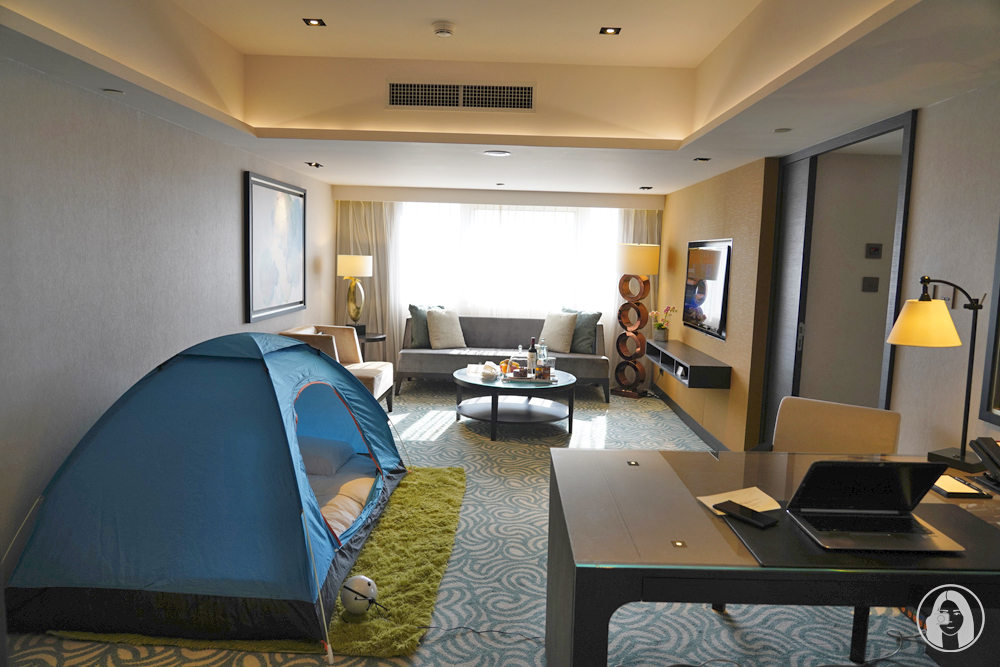 GRAND HYATT 台北君悅酒店，101 當鄰居，五星級城市小小露營地，寶貝探險家星空夜未眠