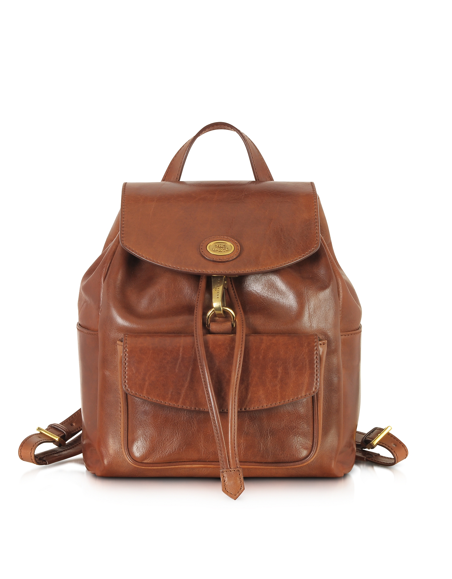 Story Donna Marrone Leather Backpack is crafted in high quality hand buffed leather and is in an ele