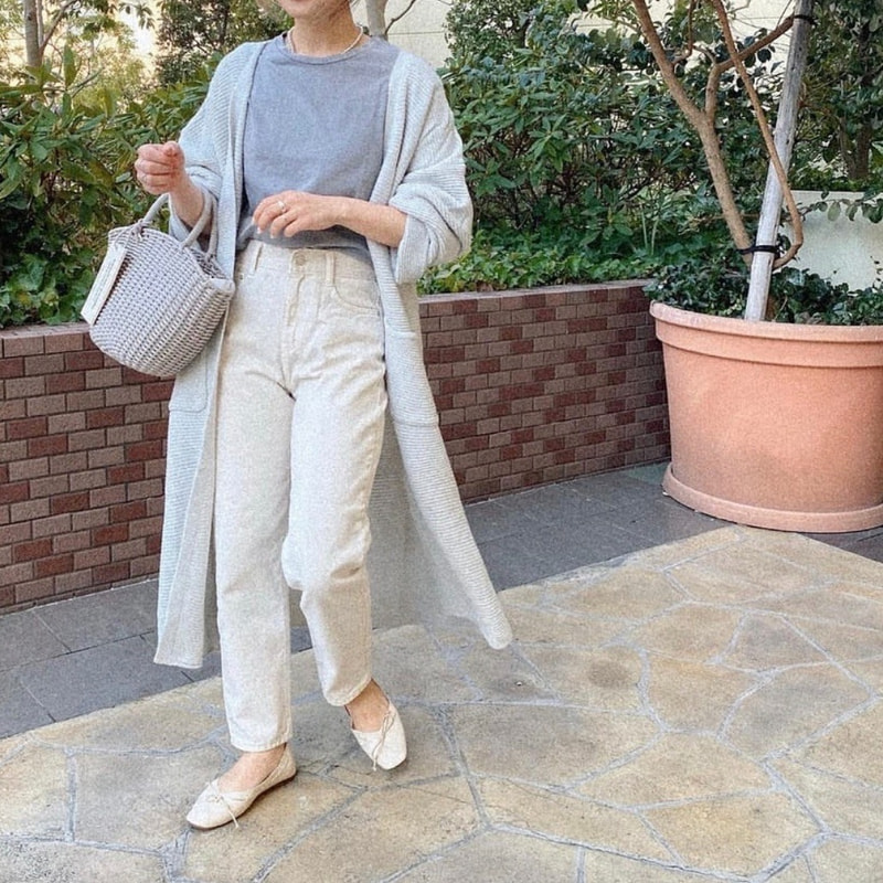 ロングカーデ こう着るのが今っぽい 大人の春 正解着こなし集