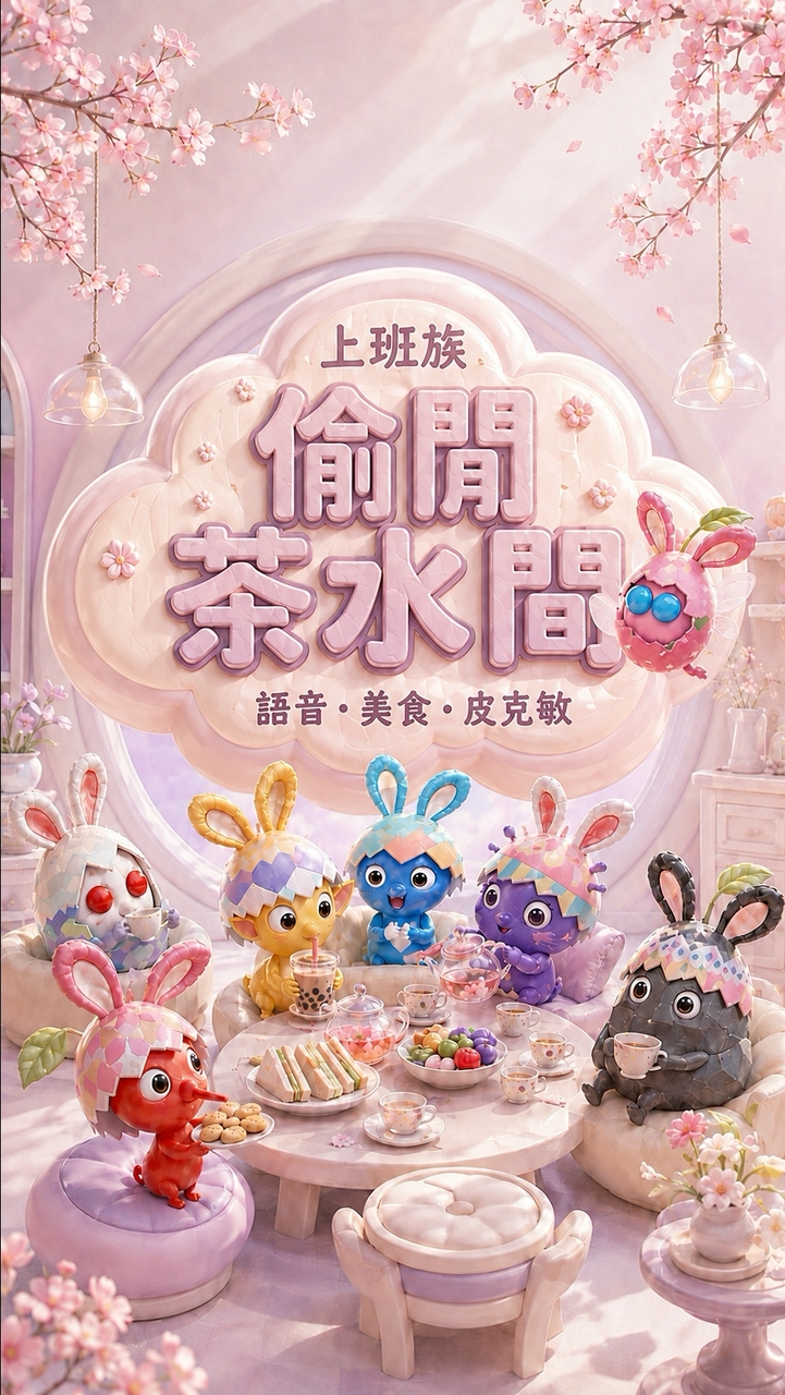 上班族偷閒茶水間｜聊天・語音・生活・美食・皮克敏