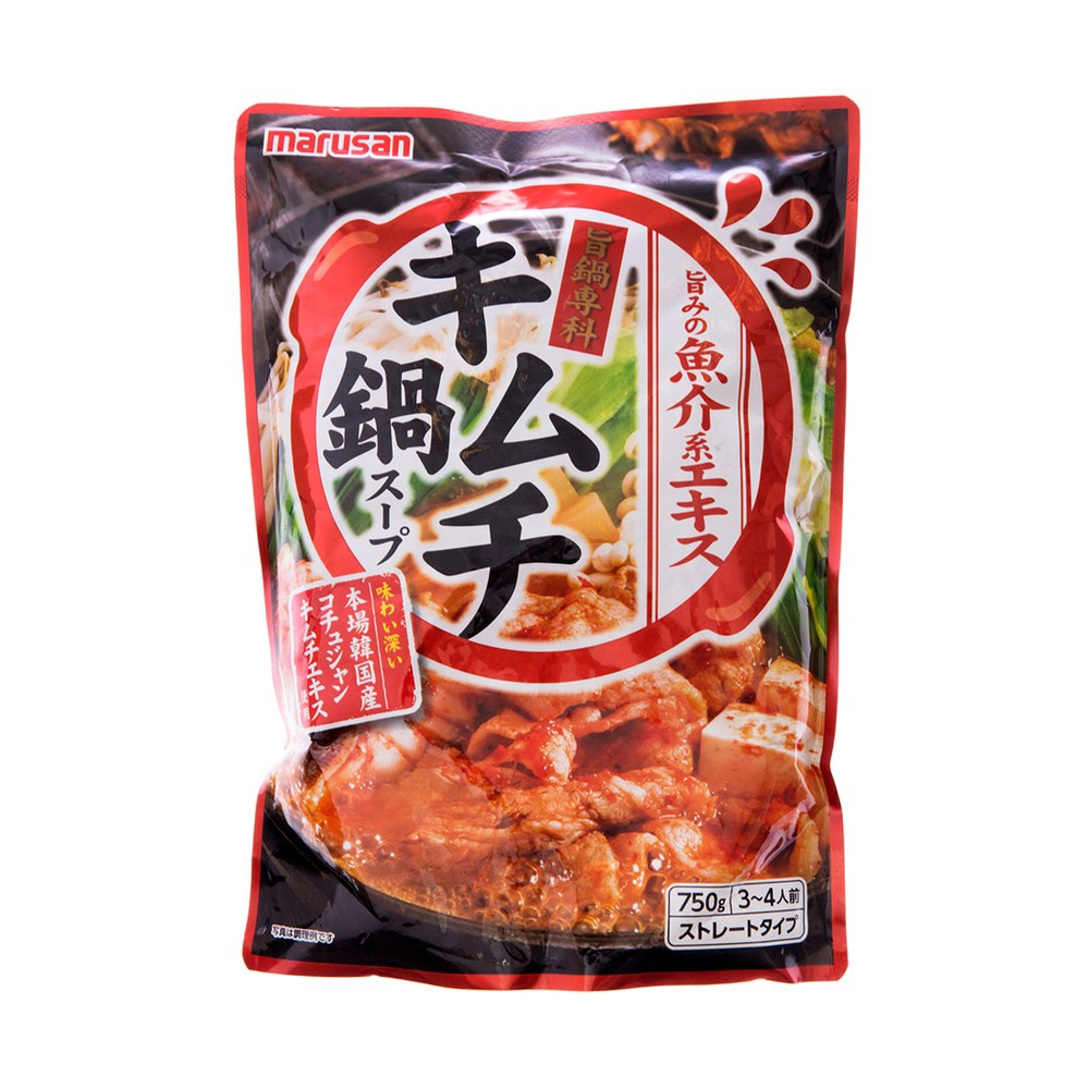 【商品特色】冬日的鍋物良伴輕鬆料理，省時又美味品嚐美味也溫暖家人的胃==================日本丸三泡菜火鍋湯底750g(3~4人)016302422==================【