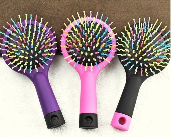 梳子 韓國彩虹美髮梳 梳子 滑順 假髮 美髮 面膜 DIY 美容 套裝 【FMD057】-收納女王