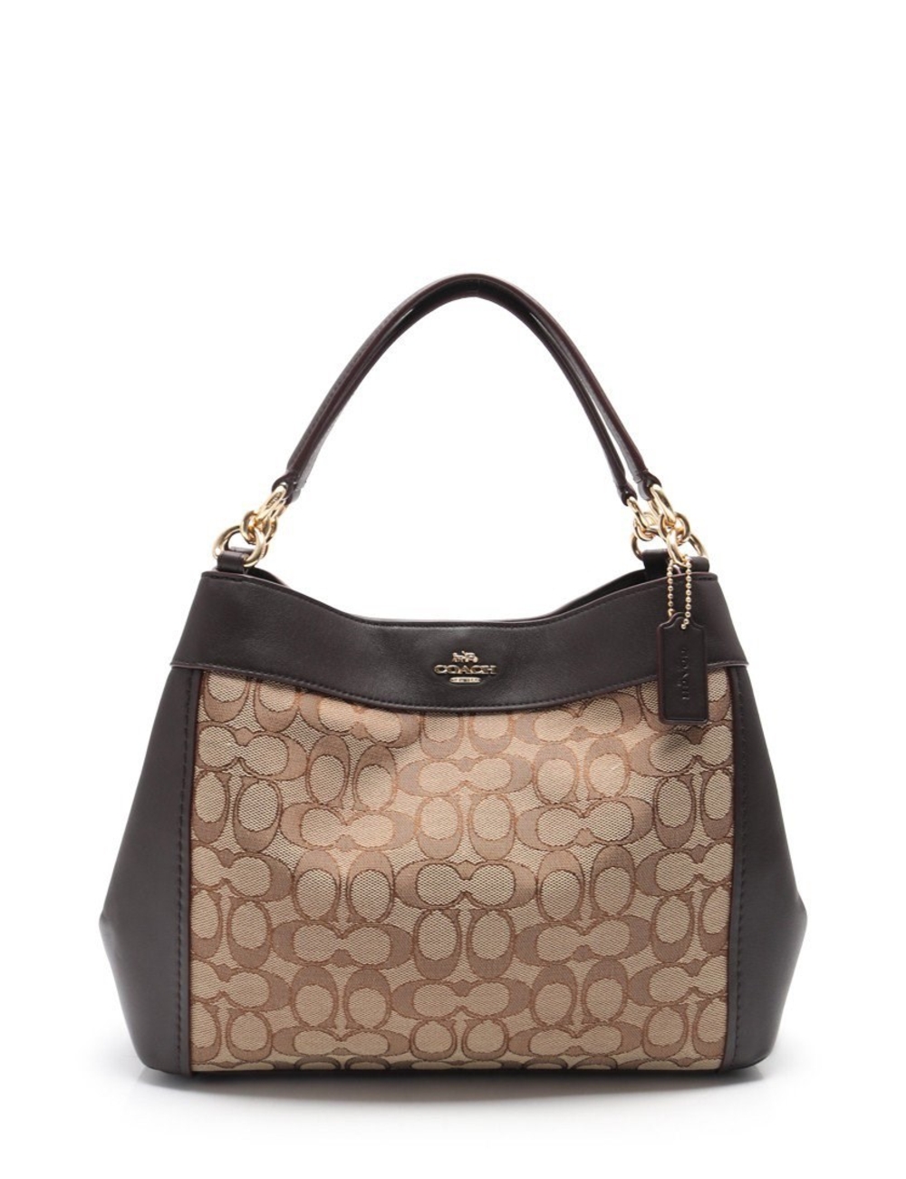 材質：帆布皮革 顏色：米色深棕色 垂直：24 寬：28 深度：9 錶帶：92-110 擁有：34 產品規格：內部：開放式口袋×1，拉鍊袋×1 直銷商品 配件：肩帶 型號：F29548 ※長度單位為厘米