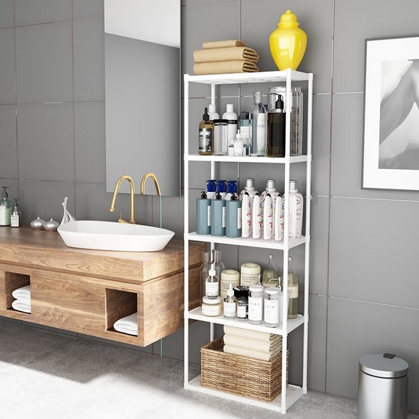 收納櫃 浴室置物架衛生間臉盆架廁所洗手間塑料收納架子多層三角架落地式 DF星河光年