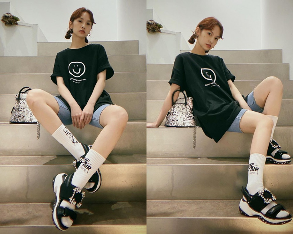 楊丞琳低雙丸子髮型