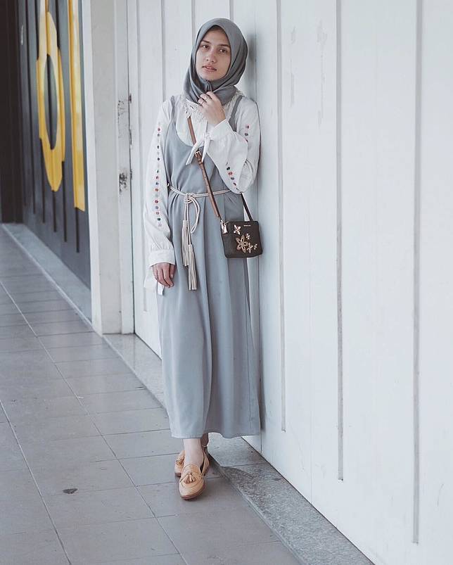 10 Style Hijab Kece Buat Cewek Bertubuh Kurus, Mau Tiru?