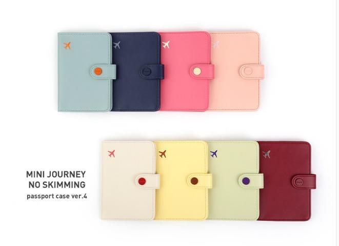 韓國正品monopoly防消磁短款護照夾機票證件卡夾男女港澳通行證套df