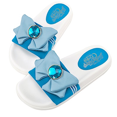 為美少女戰士們專屬打造的代表水手服色系立體大蝴蝶結+角色專屬色鑽飾釦&小兔變身器貼心採用柔軟彈性針織棉布讓你夏天穿也不悶熱