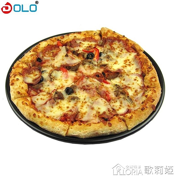 德立 12寸淺深 涂層不粘披薩盤pizza比薩烤盤批薩派盤模