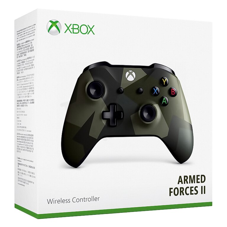 微軟 XBOX ONE S 原廠藍牙無線控制器 無線 手把 3.5mm耳機孔 PC XBOXONE 迷彩 綠 迷彩綠 公司貨 【台中恐龍電玩】