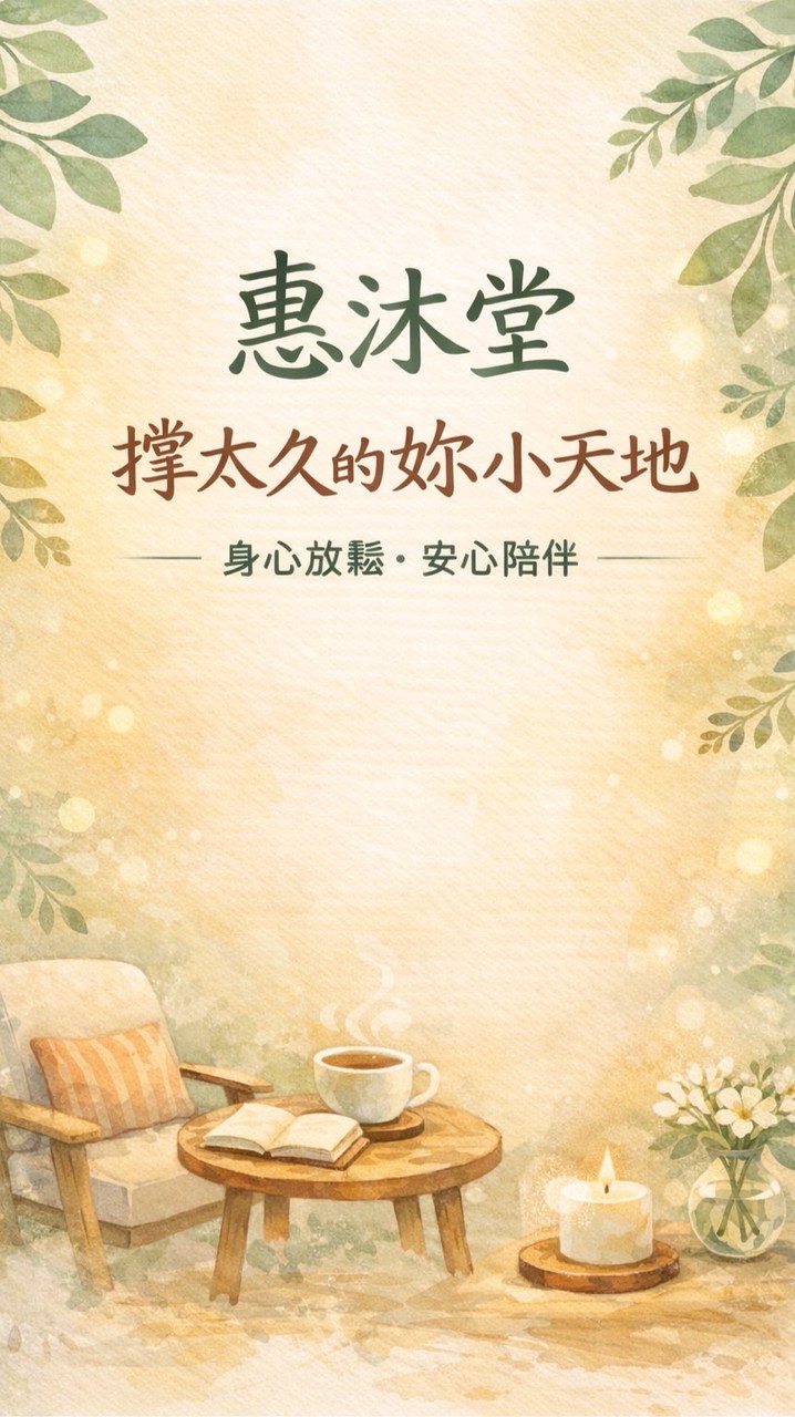 惠沐堂｜撐太久的妳小天地