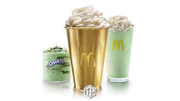 McDonald's 推出金色薄荷味奶昔杯，價值十萬美元！