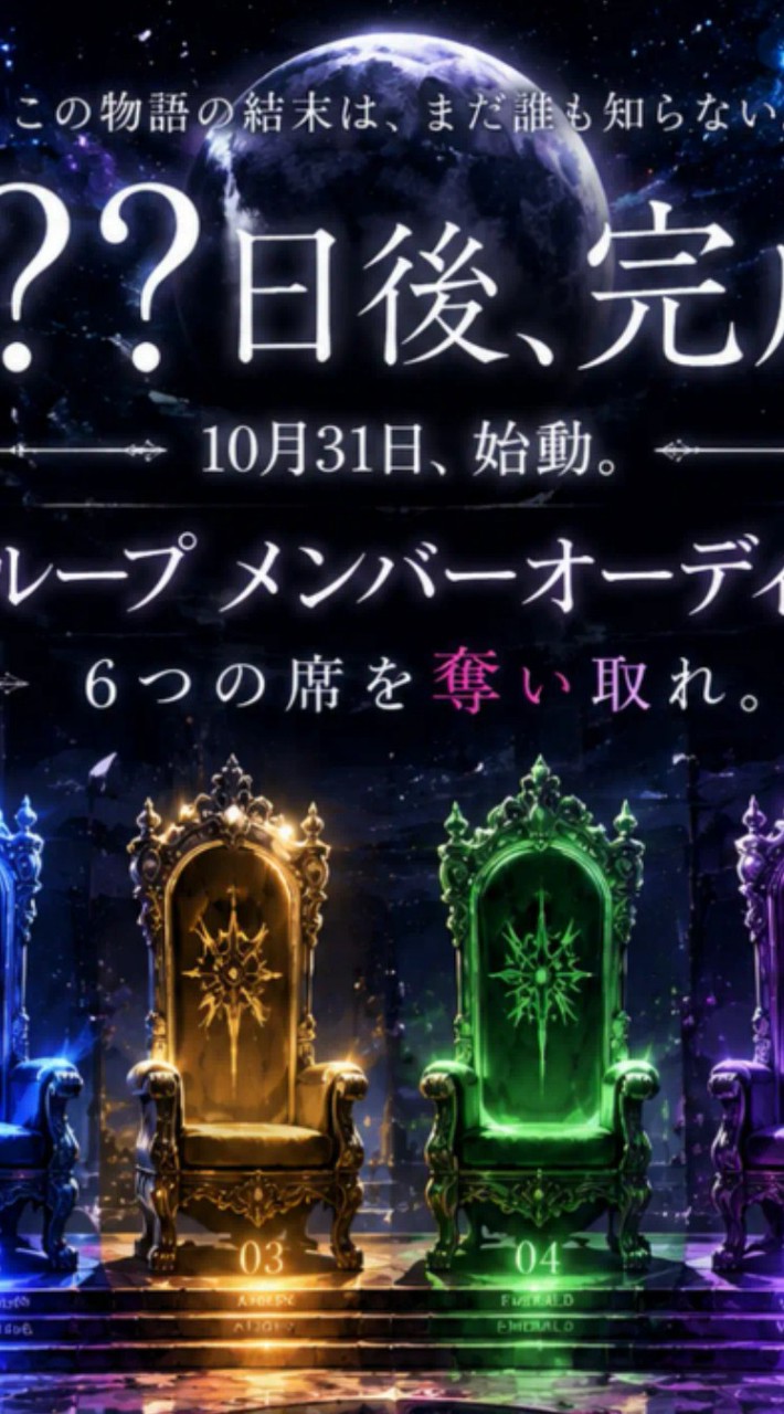 歌い手オーディション　　歌い手（現在は男性のみ）、裏方募集中！