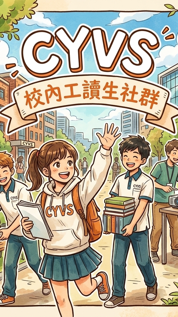 嘉義高商校內工讀生群