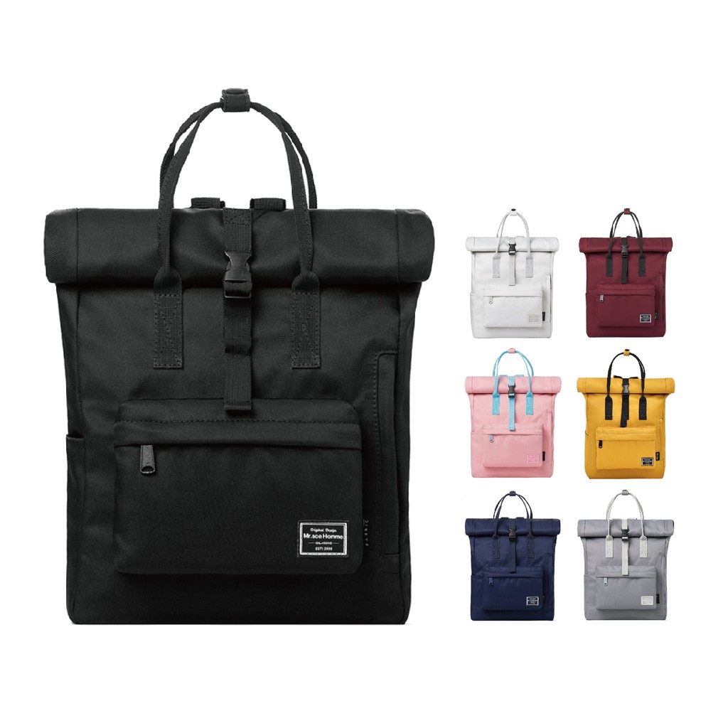 ．想看其他模特圖或其他顏色歡迎私訊小編喔～象牙灰是較白的灰色青瓷灰是較深的灰色．CORDURA®軍用防潑水布料，下雨也不怕．內附筆電夾層，可放12吋筆記型電腦．背部獨家拉鍊暗袋，拿取包內物品更方便．內