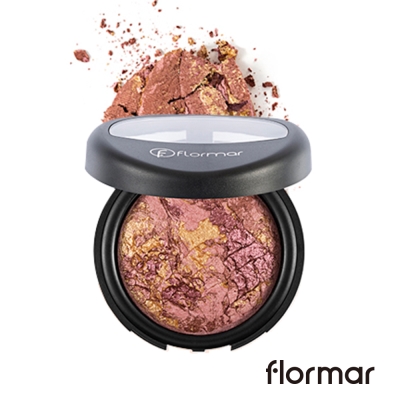 法國Flormar - 紅磨坊惹火打亮立體修容餅(#045珊瑚金光)