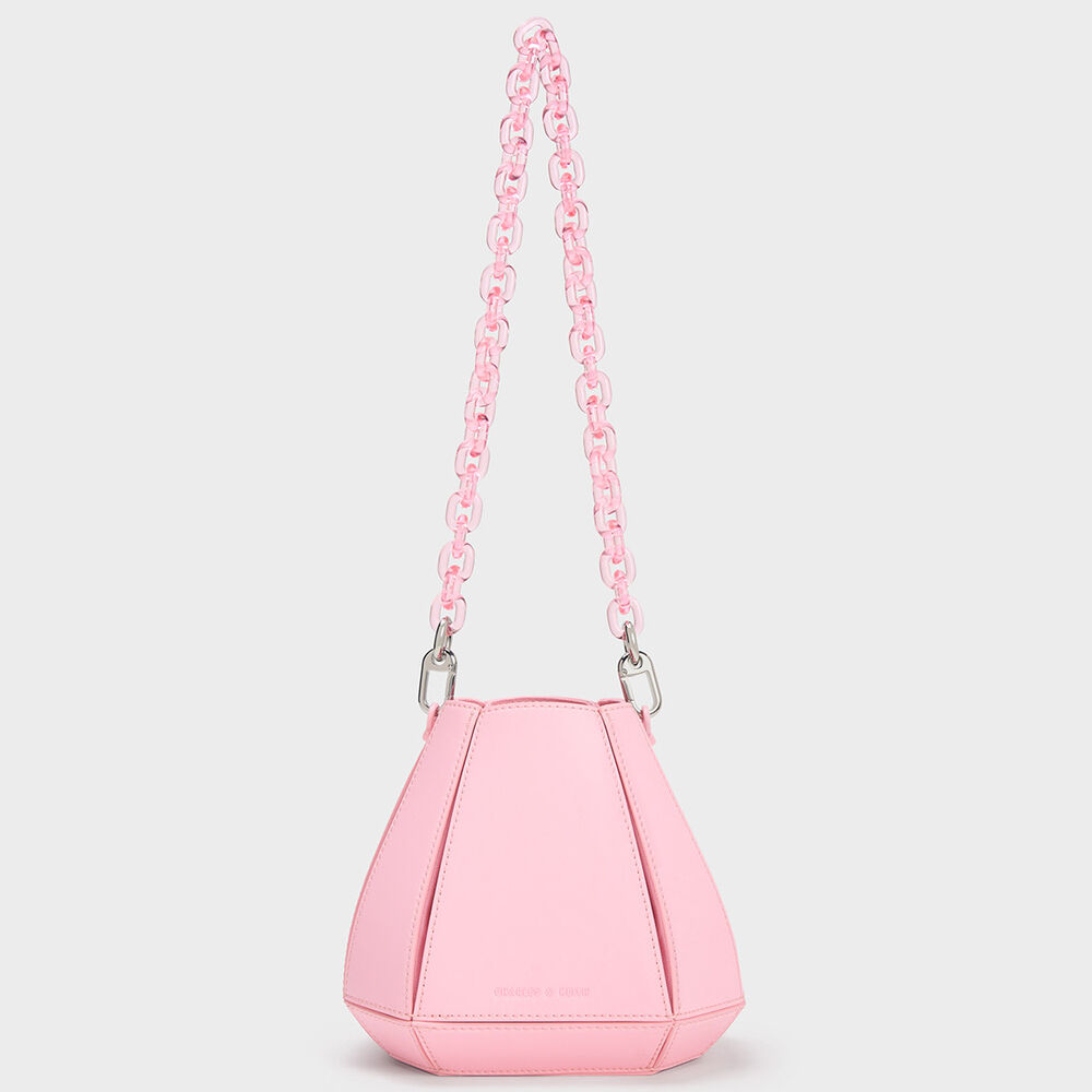 六角形鍊條水桶包