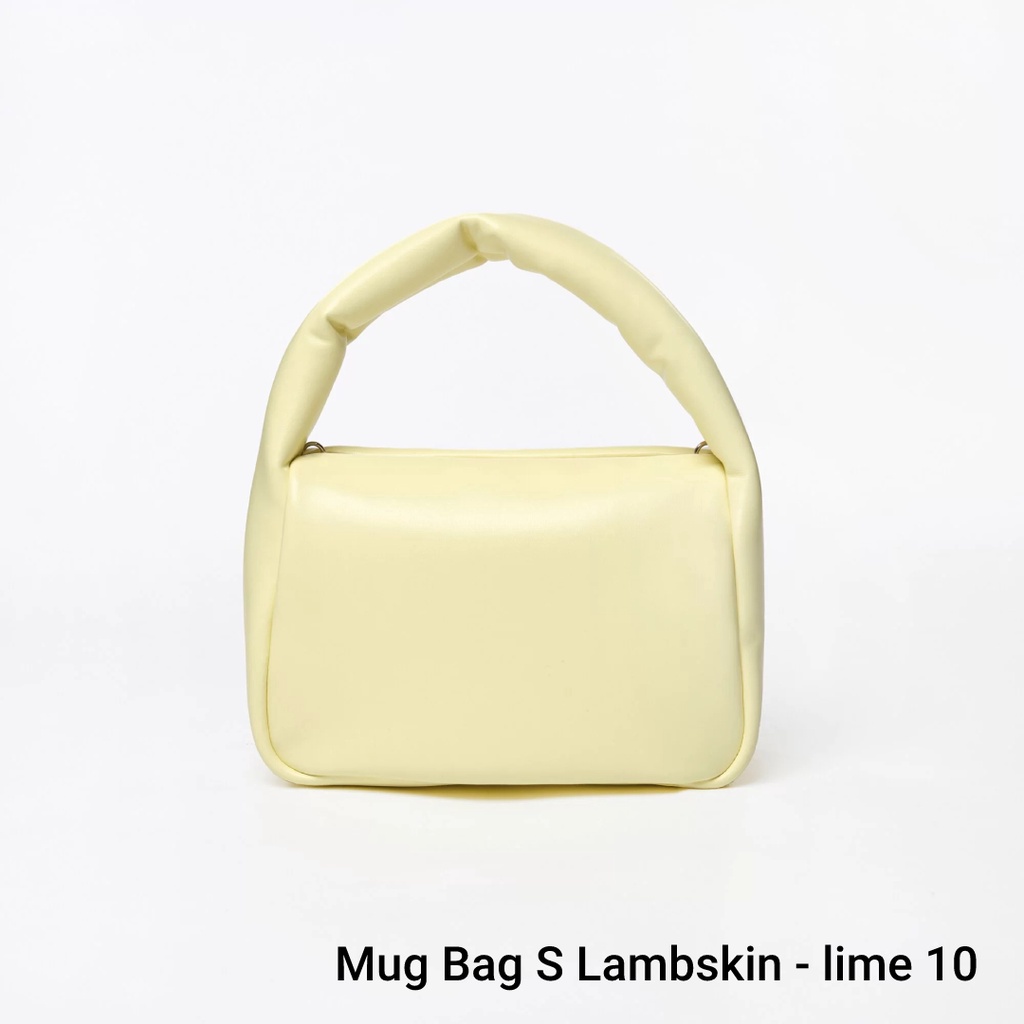 【SAMO ONDOH】Mug Bag S Lambskin - lime 10 台灣唯一正版代理 現貨 韓國包包手提包