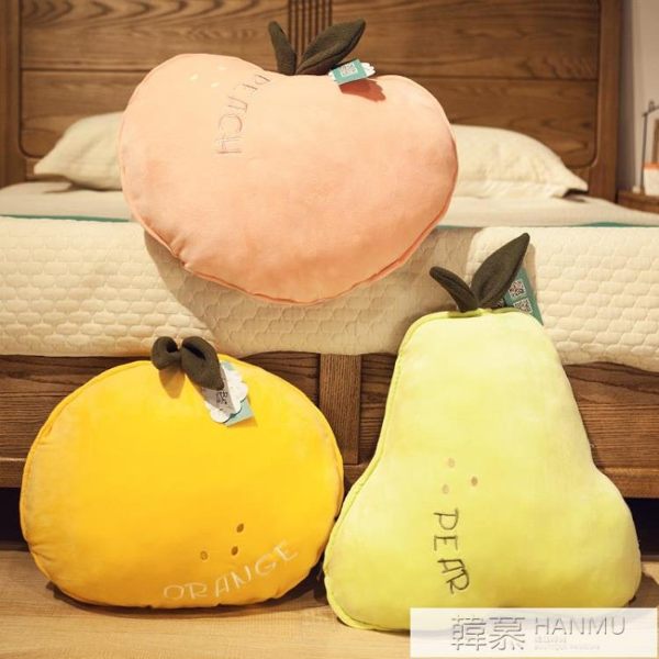 卡通水果抱枕辦公室護腰靠墊客廳沙發床上靠枕汽車座椅腰靠午睡女 韓慕精品 YTL