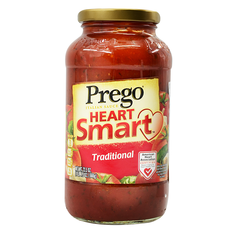 Prego於1981年誕生以來，堅持採用上選的加州優質蕃茄，且使用100%純天然的原料， 含豐富蔬菜，及維生素A、維生素C、鈣質、鐵質等營養素，並混合多種香料製成香濃的蕃茄麵醬， 是美國暢銷的義大利麵