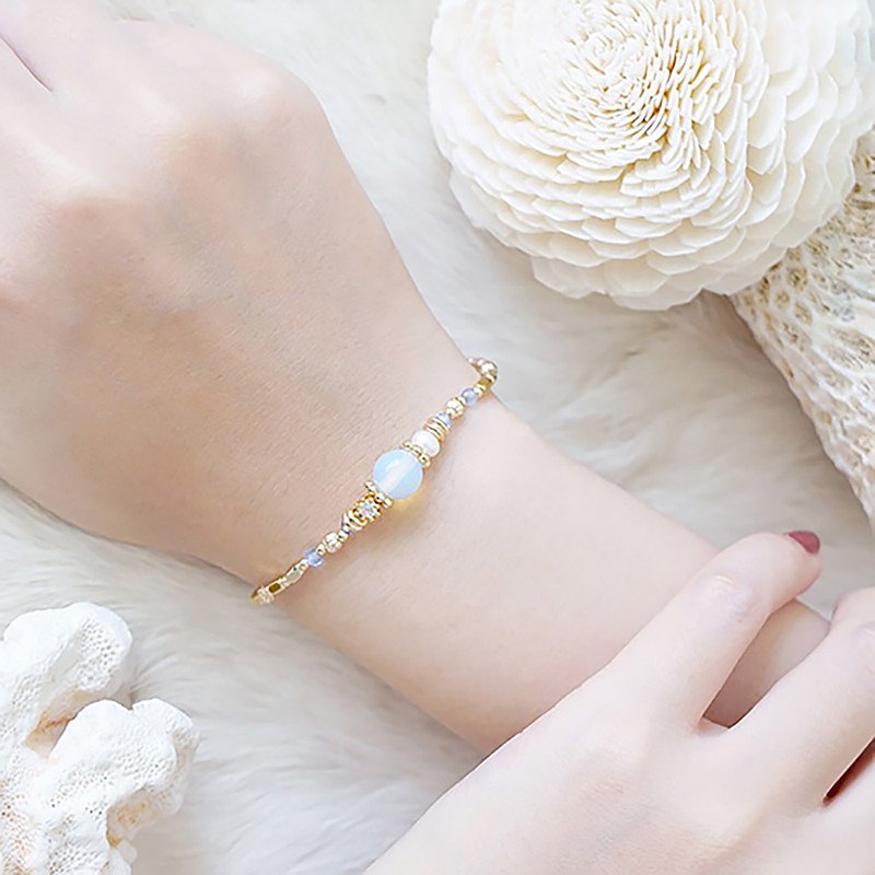 Ficelle妃紗輕珠寶-小蒐藏家-蛋白石手鍊