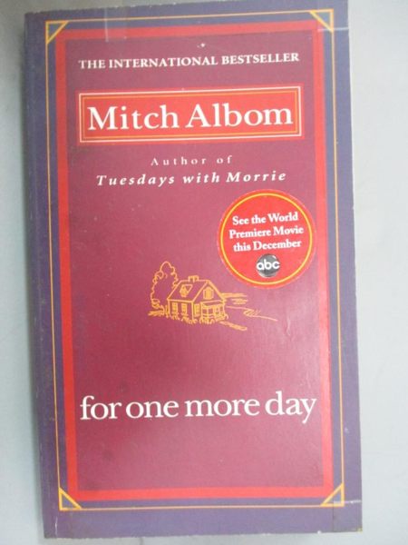 【書寶二手書T1／原文小說_LIK】For One More Day_MITCH ALBOM