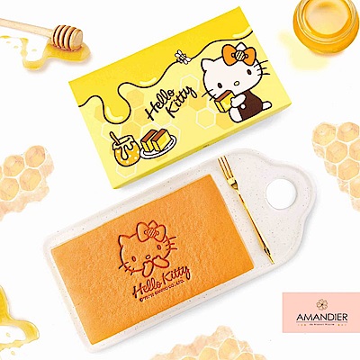超萌凱蒂貓 蜂蜜蛋糕承襲日本正統慢火烘焙工法綿密鬆軟的口感搭配濃郁的蜂蜜香氣甜而不膩入口即化