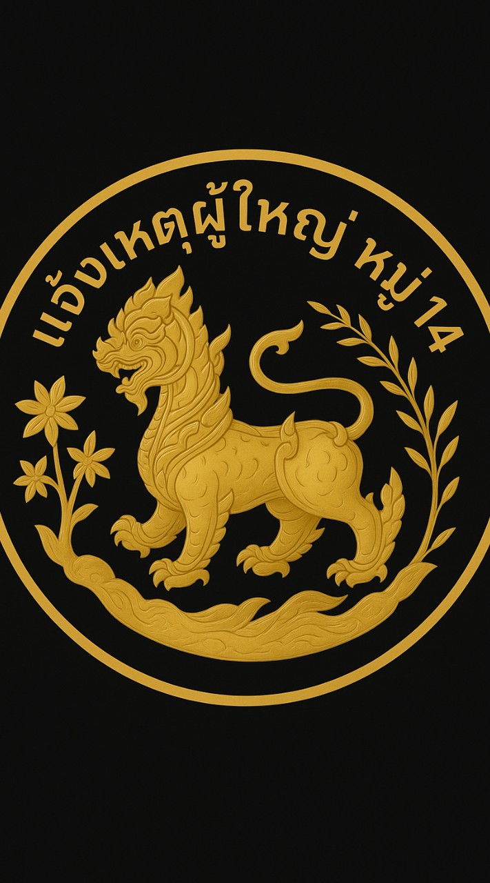 แจ้งเหตุผู้ใหญ่ หมู่14