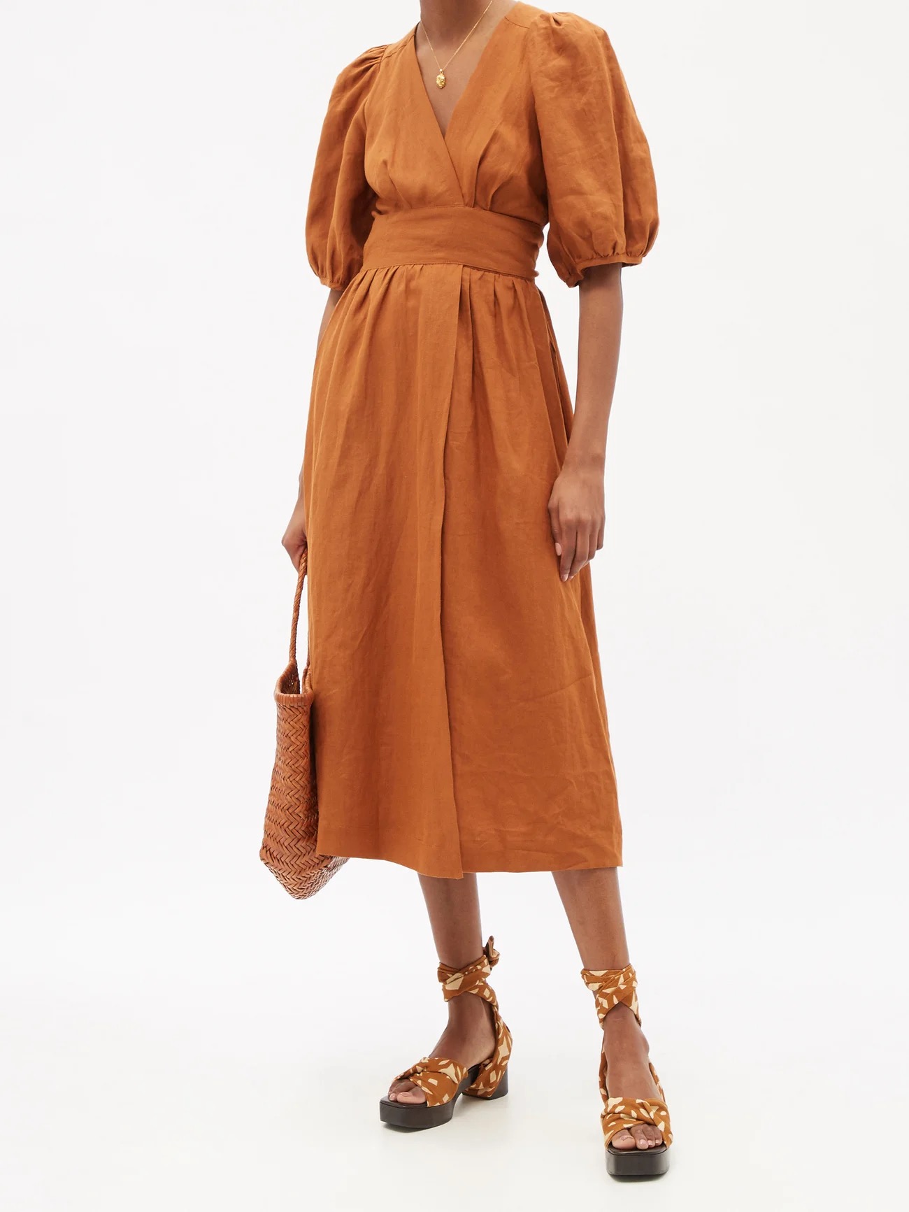 BROTHER VELLIES Balabou batik-dyed wooden sandals