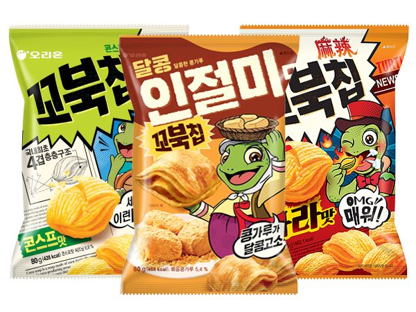 韓國 好麗友~烏龜玉米脆餅(80g) 款式可選【D784409】進口／零食／團購，還有更多的日韓美妝、海外保養品、零食都在小三美日，現在購買立即出貨給您。
