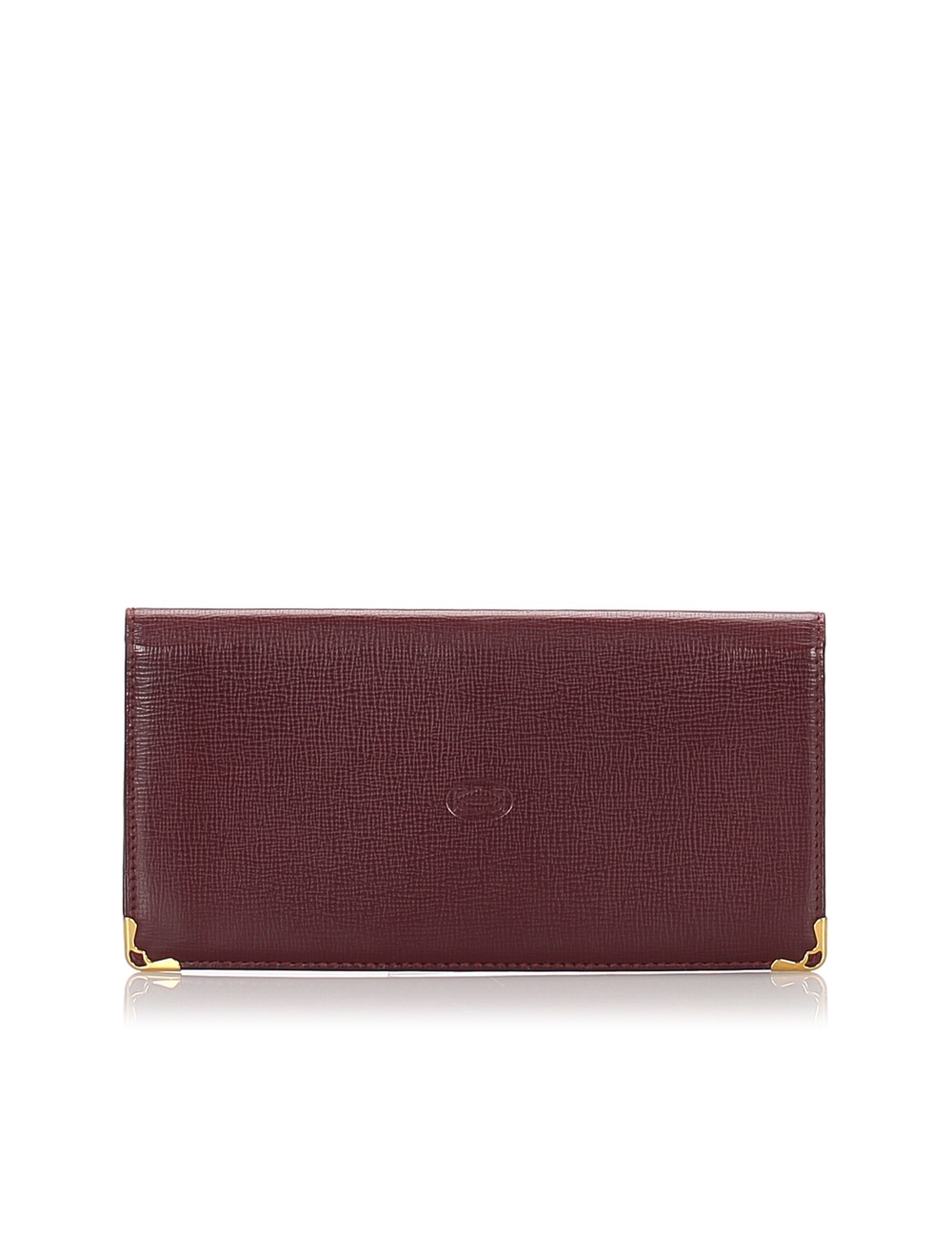 這款長款錢包採用皮革製成，設有前翻蓋和內部帶口袋。 測量： 長度：9厘米 寬度：18厘米 原產國：法國 包含： -此物品不包含雜物。 評論：我們的實際產品照片對於每件商品都是獨一無二的，並詳細顯示了每