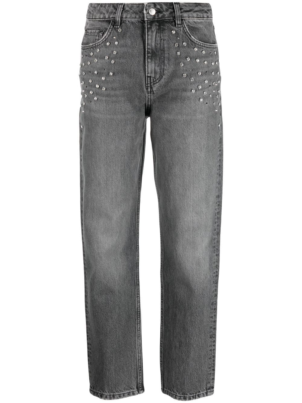Ba&Sh crystal-embellished boyfriend jeans