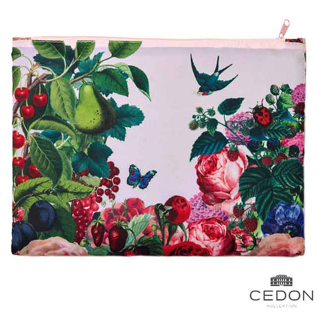 防潑水可當盥洗包或裝電腦用品有襯裡不透明隱私不曝光設計師精心設計高雅圖案