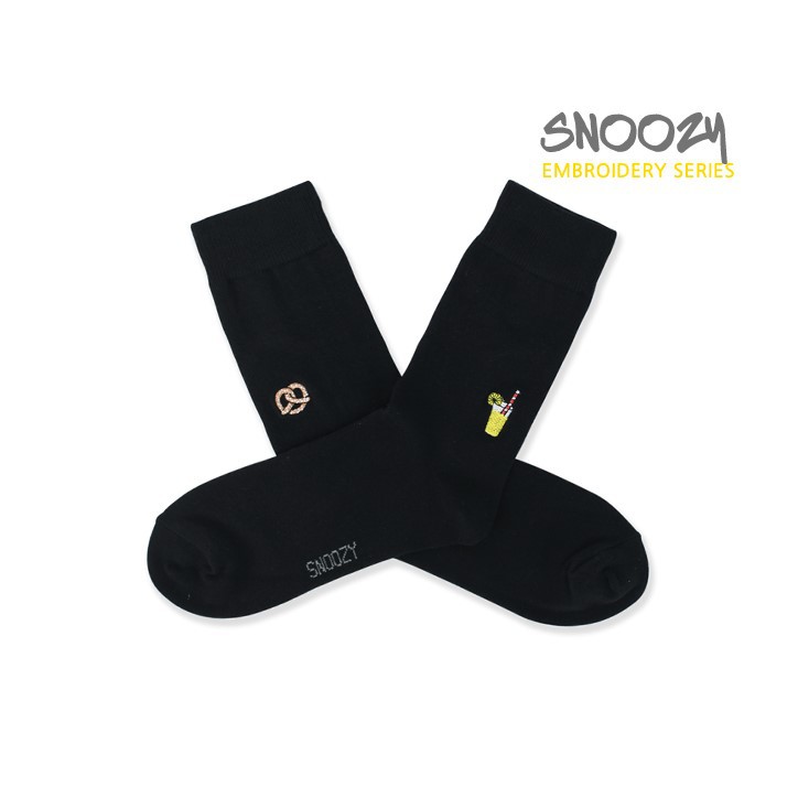 現貨 韓國 SNOOZY 電繡童趣logo襪- 果汁X餅乾