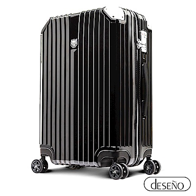 搭載德國雙軸承輪，承重能力升級使用低耐溫(-40度至+70度)高耐磨強度後接片品質超乎業界，採用PU材質提把DESENO專利DISS 複合式懸掛收納系統