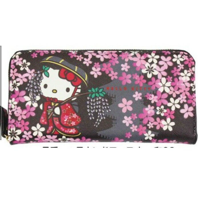 HELLO KITTY 三麗鷗 Sanrio 2019年限定版 櫻花款 長夾 皮包 皮夾 日本正版 日本代購