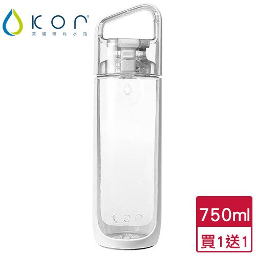 ★買一送一★KOR Delta隨身水瓶750毫升(雪湖白)【愛買】