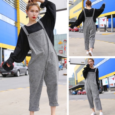 連身吊帶褲設計最能修飾下半身線條