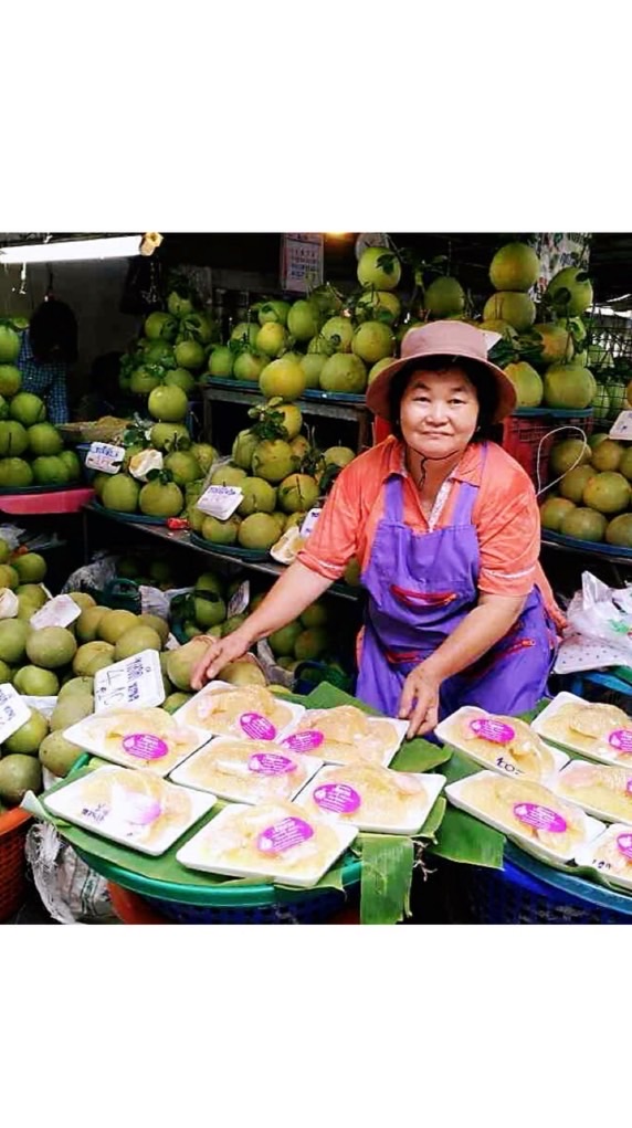 ส้มโอเจ๊หมวย📍ตลาดน้ำดอนหวาย