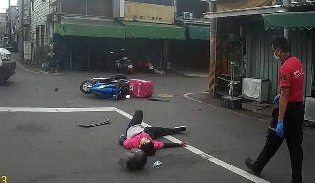 美食外送員女車禍摔傷，嘉義市屢傳意外