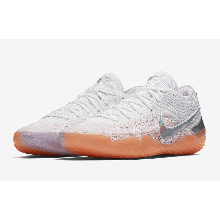 Nike Kobe AD NXT 360 男生 白橘 明星款 低筒 籃球鞋 AQ1087 100