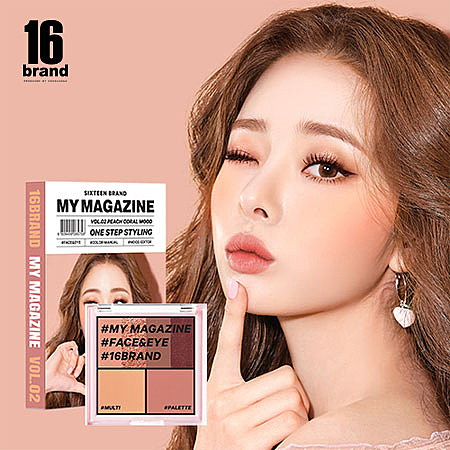 有眼影和腮紅，書裡還附上使用的步驟教學。 六色集一盒，都是超實用的顏色。