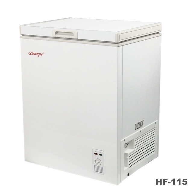 #Dennys丹尼斯 #115公升臥式冷凍櫃 #HF115 型號:HF-115保固:全機保固一年,壓縮機保固三年商品規格 :●冷凍容積：115L (臥式 冷凍櫃) ●電源：110V 60Hz/電流： 
