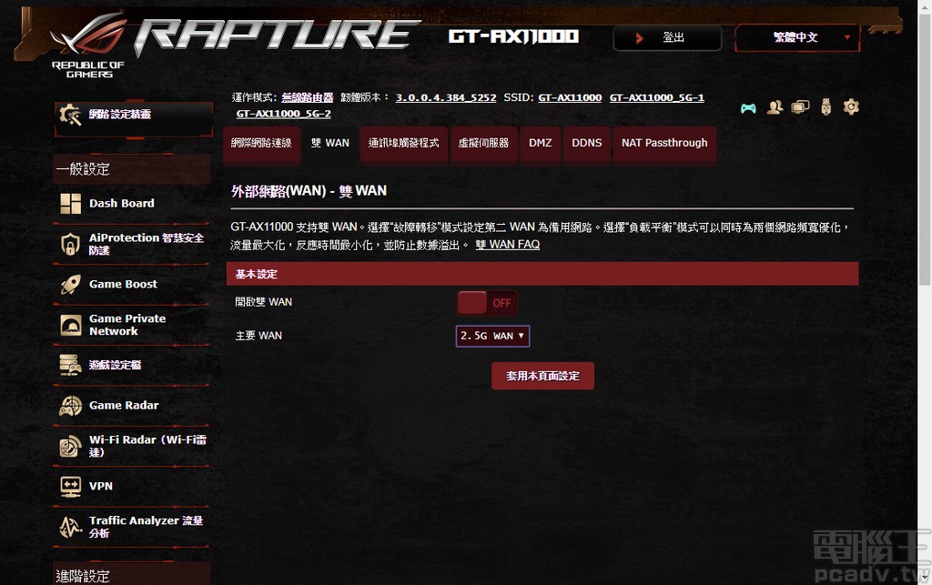 2.5Gbps NBASE-T 釋放 802.11ax/Wi-Fi 6 速度，Asus ROG Rapture GT-AX11000 評測