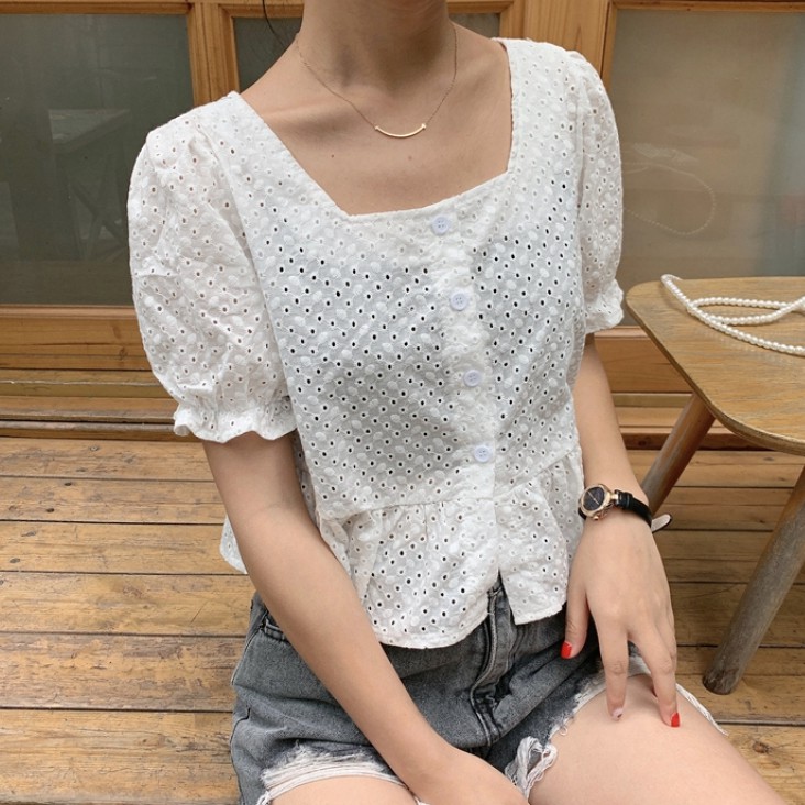 面料：棉混紡尺寸：衣長41 胸圍86 肩寬34 袖長22⛔️⛔️訂單提示的完成付款時間不是取貨時間，取貨時間請以收到的簡訊為準哦，切記以簡訊為準。銷售單位：件產地：大陸廣州商品特點：顯瘦，時尚，個性，