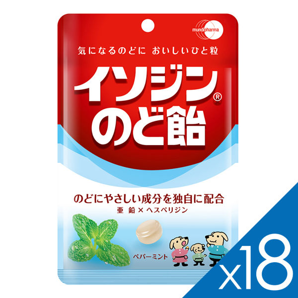 必達舒 Isodine 喉糖-沁涼薄荷口味(91g/包)*18包 (2019/08/31)