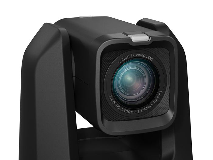 CR-N500 是 Canon首款逆光對焦PTZ 遠距攝影機，配備4K鏡頭與高達15倍的光學變焦廣角視野，滿足各種拍攝需求。